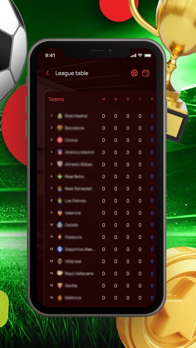 Slsal: Football Calendar App Screenshot