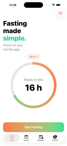 Simple Fasting Timer - 16:8 Screenshot 1 of 3