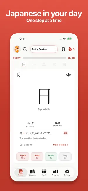 Moji - Learn Japanese & Kanji screenshot 2