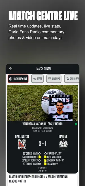Darlington FC Official App screenshot 2