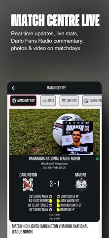 Darlington FC Official App screenshot