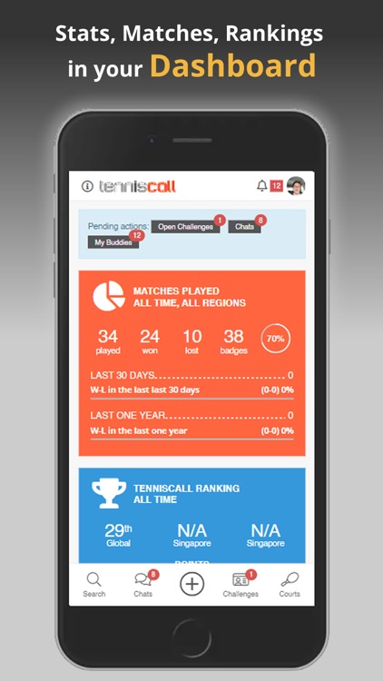 TennisCall | Sport Player App
