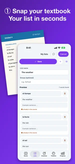 Elina Go! Vocabulary Trainer screenshot 2