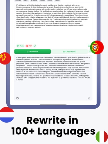 Paraphrase Tool: ReWordy iPad screenshot