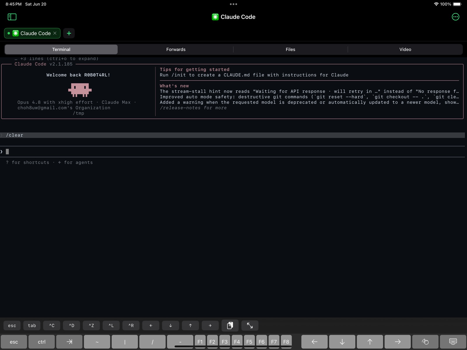 TermX SSH ipad screenshot 1
