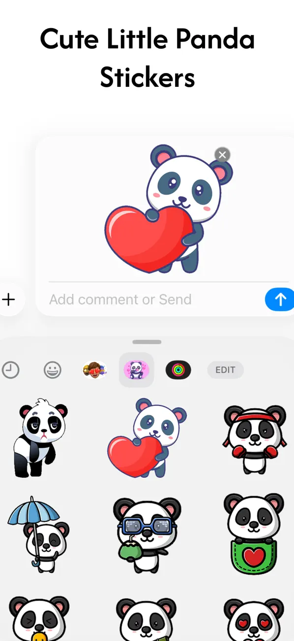 Screenshot #3 pour Cute Little Panda Stickers