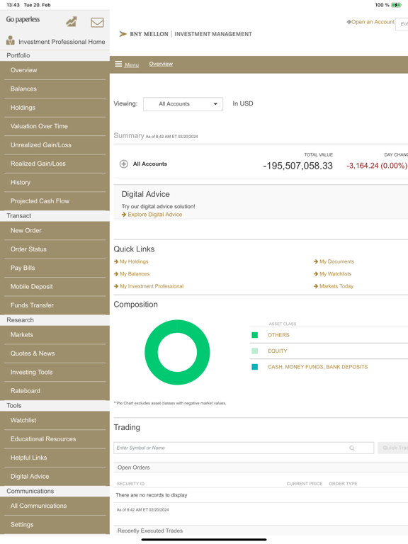 Screenshot #6 pour BNY Mellon Brokerage Account