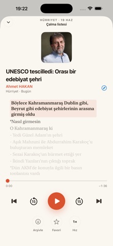 OpEd: Daily Audio Columns iPhone screenshot