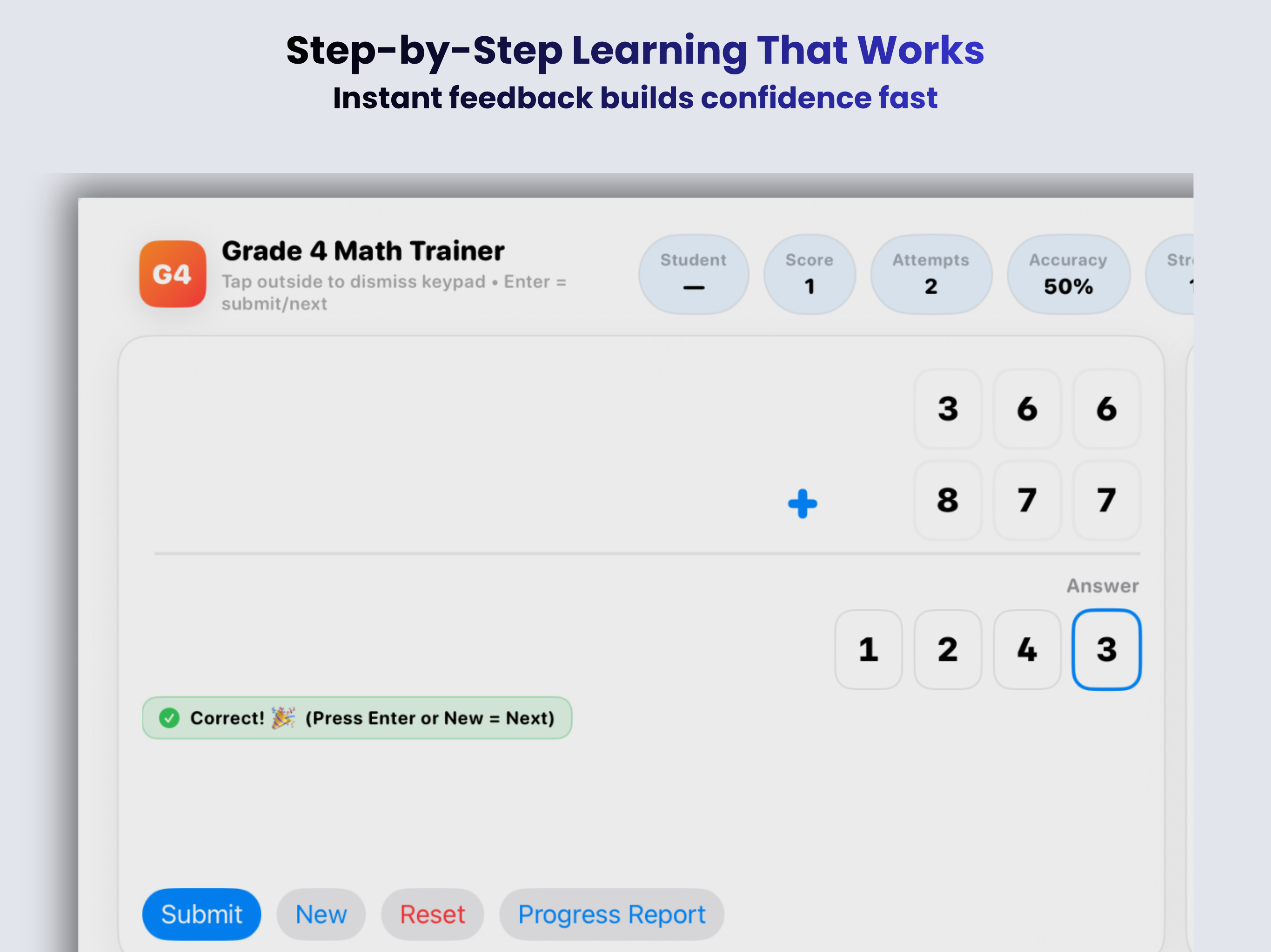 Grade 4 Math Trainer screenshot 6