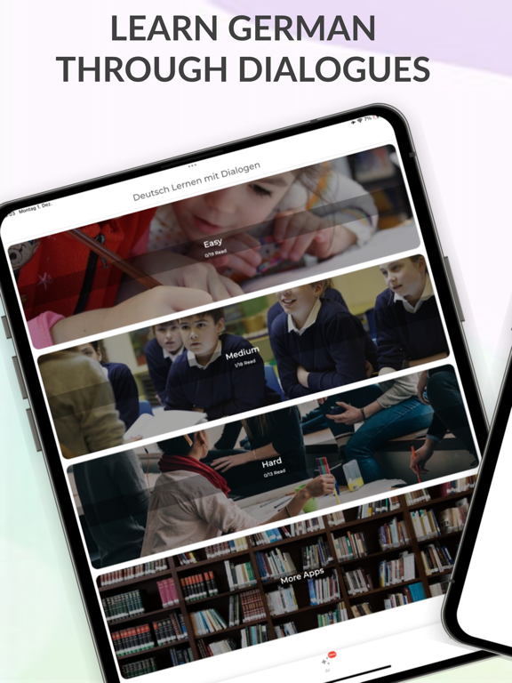 Learn German AI Conversations iPad screenshot 1 - Education app
