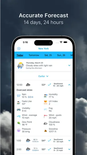 Meteored - Weather 14 Days Pro iPhone-skjermbilde 3