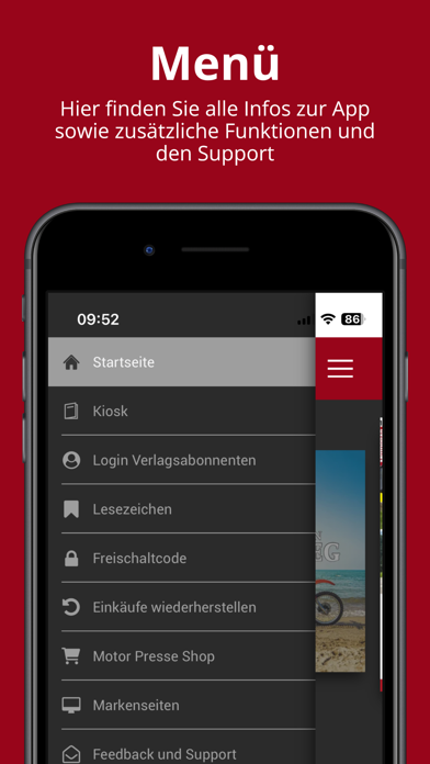 Motorrad Kiosk Screenshot