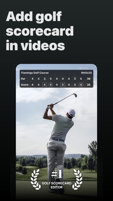 9holes - Golf Scorecard Editor Screenshot
