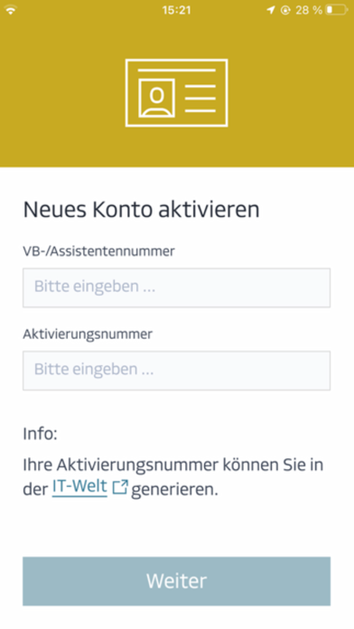 DVAG Login Screenshot