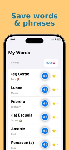 Colombian Spanish Words screenshot