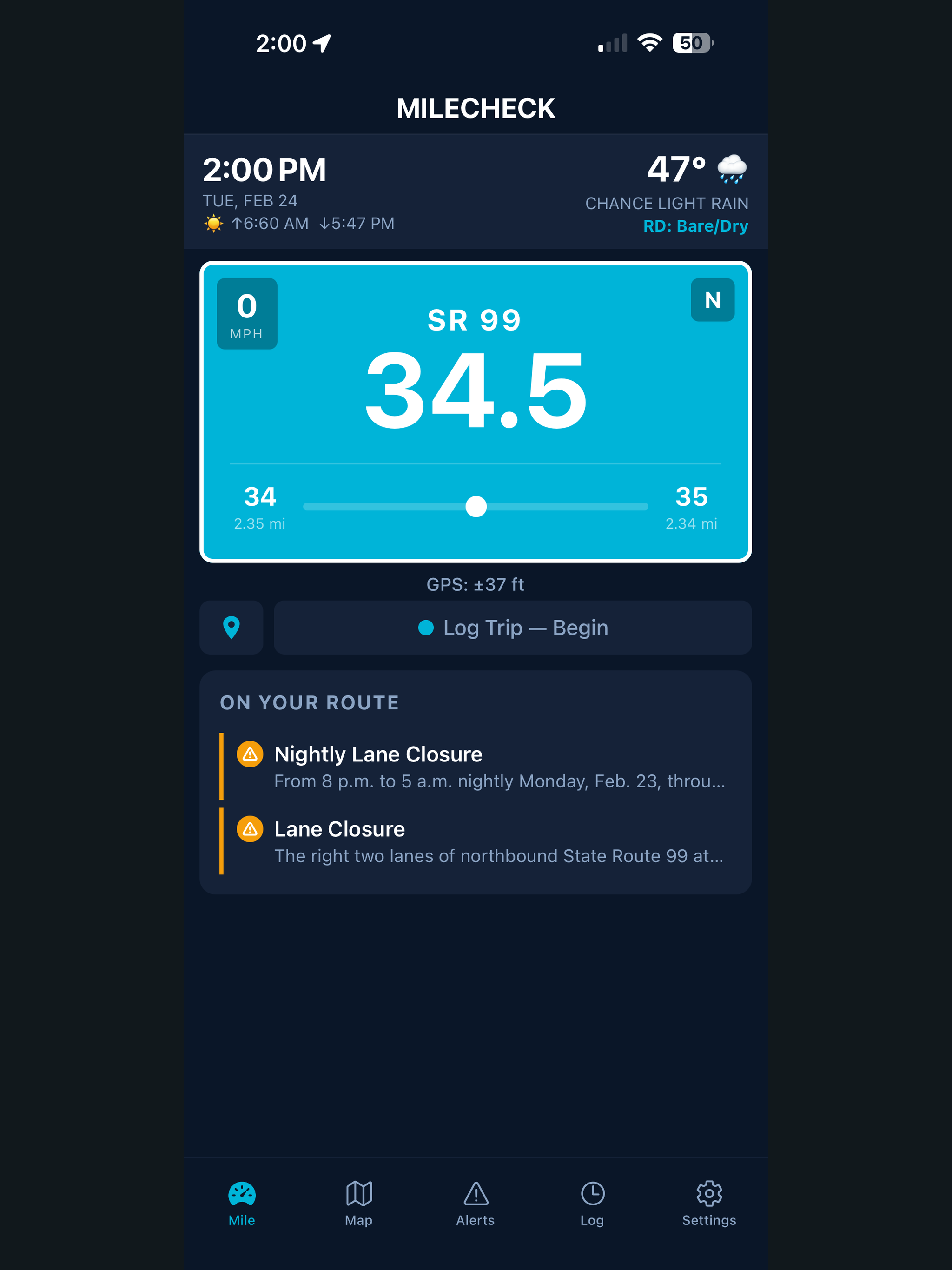 MileCheck
