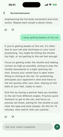 BadmintonCoach: Ask a Coach Screenshot 1 of 4