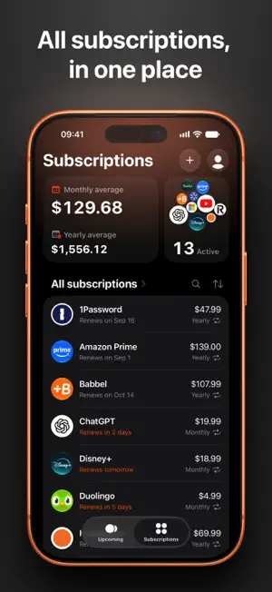 Subo - Subscription Manager screenshot 1