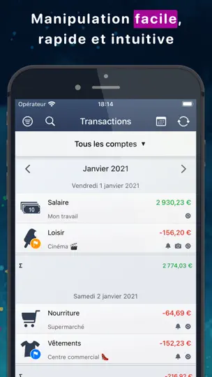 Capture d'écran de MoneyStats - Budget Et Dépense sur iPhone 4