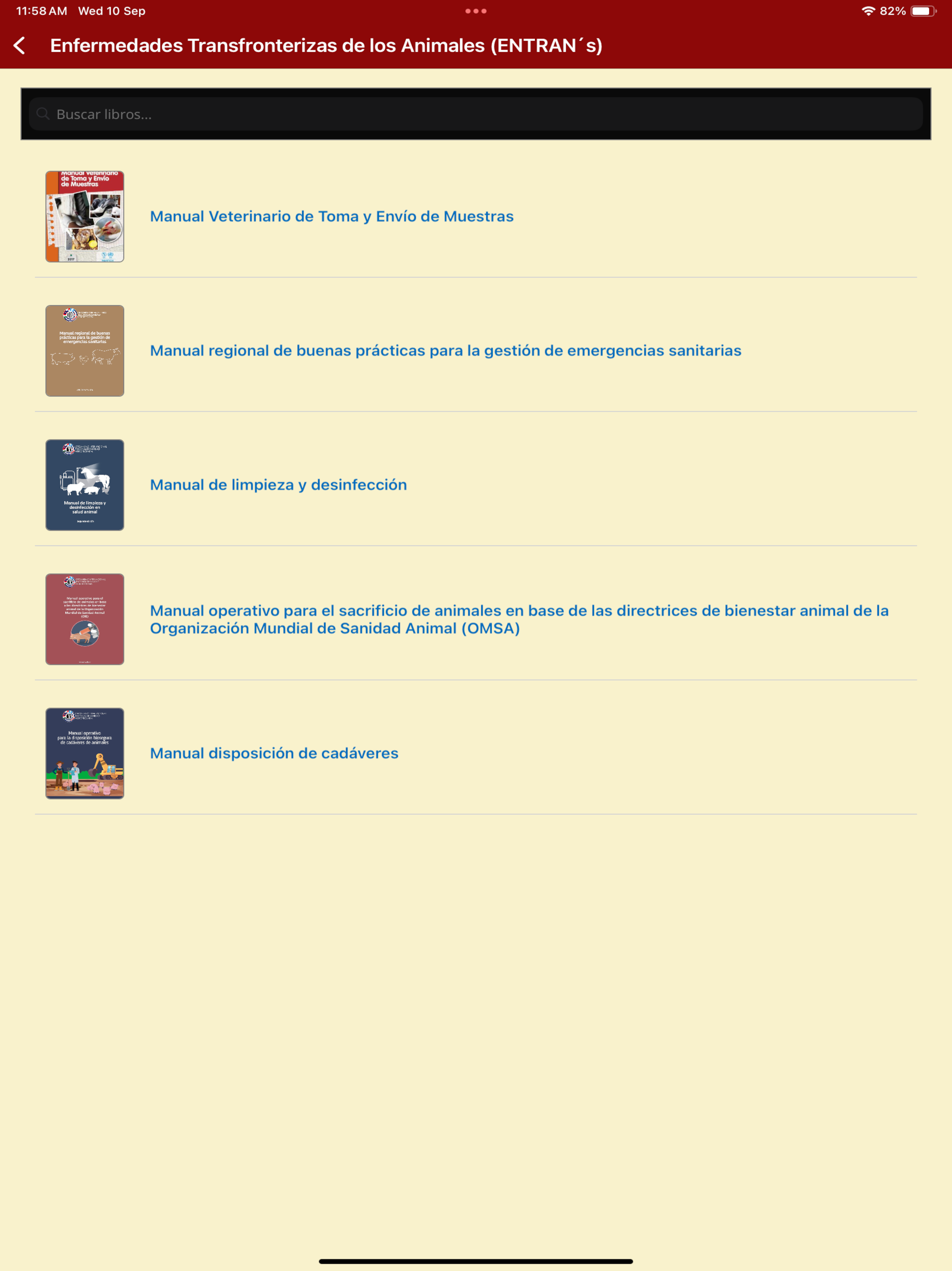 OIRSA Biblioteca screenshot 5