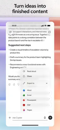 Microsoft 365 Copilotのスクリーンショット（3/5）