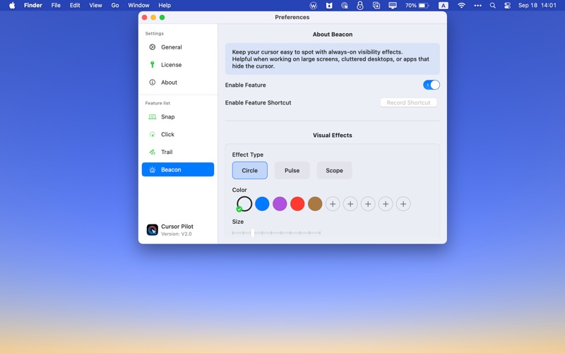 App screenshot