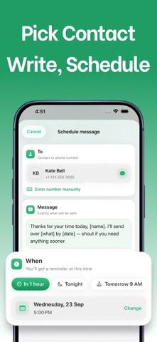 Auto Send Messages WA Schedule Screenshot 2 of 5