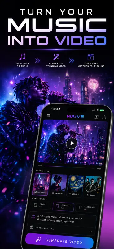 MAIVE: Music Video Maker, Song screenshot 1 of 5