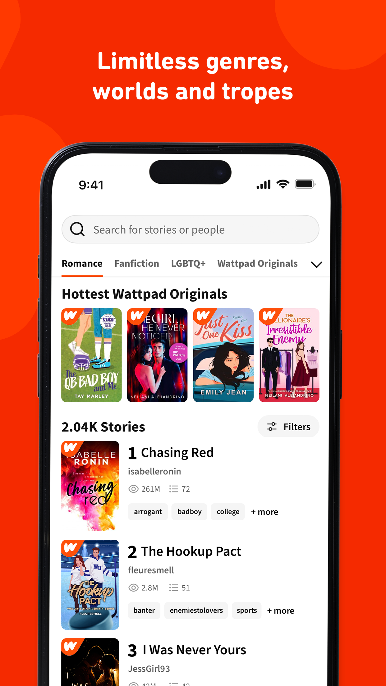Wattpad - Read & Write Stories screenshot 2