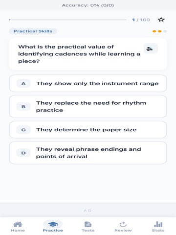 Music Theory Terms Quiz iPad screenshot
