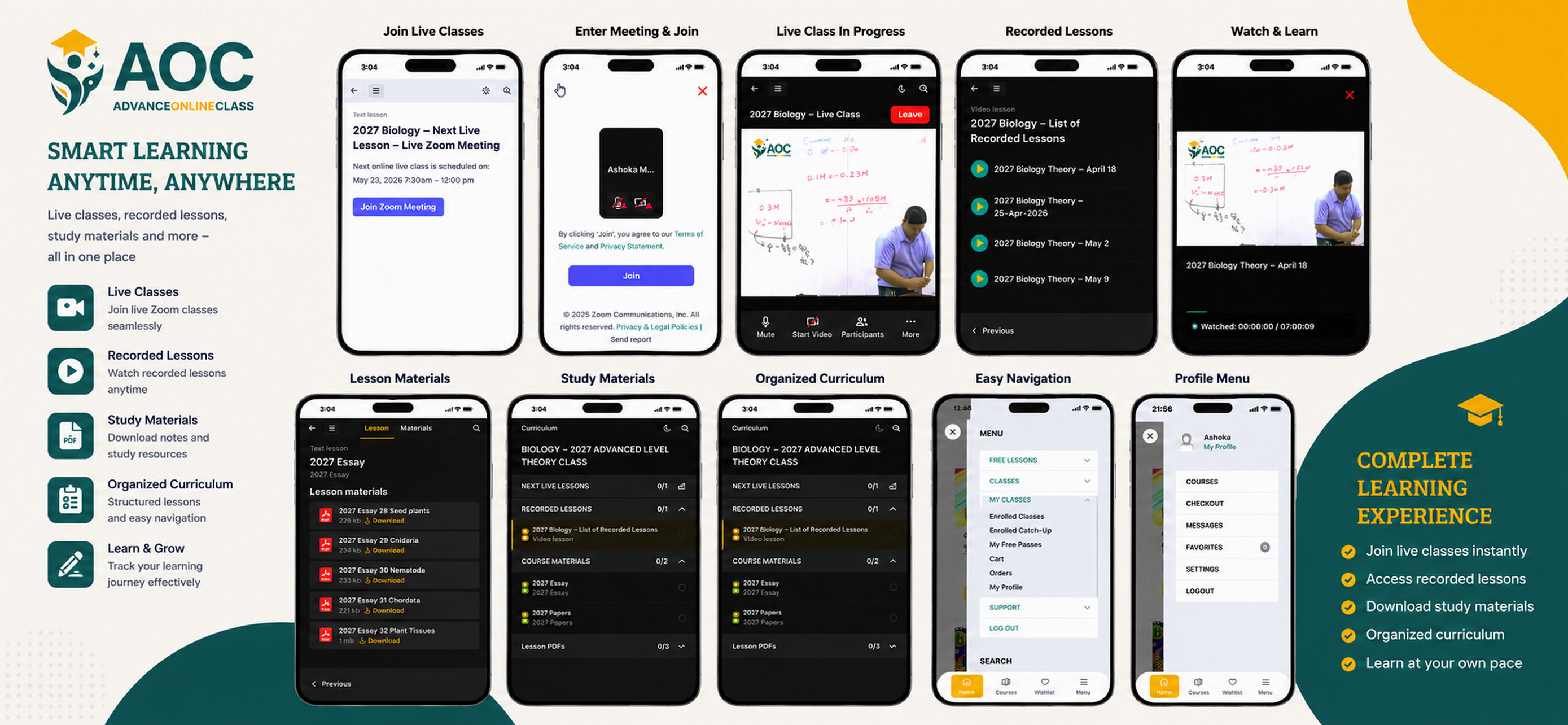 AOC Learning App screenshot 1