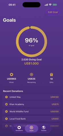 Tithe: Donation & Giving Log Screenshot 2 of 3