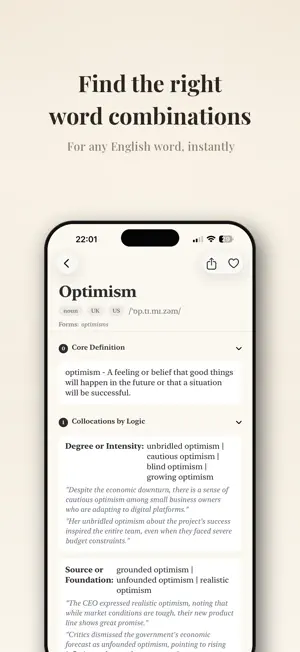 Lexiglu: English Collocations screenshot 2