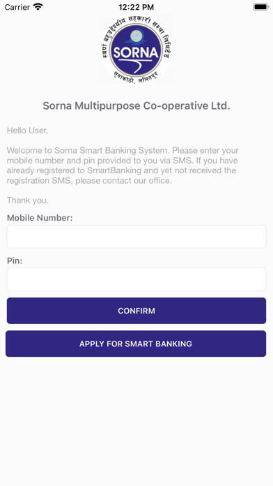 Sorna Smart Banking Screenshot