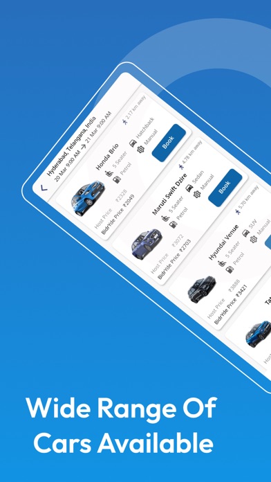 BidrYde - Self Drive Cars Screenshot