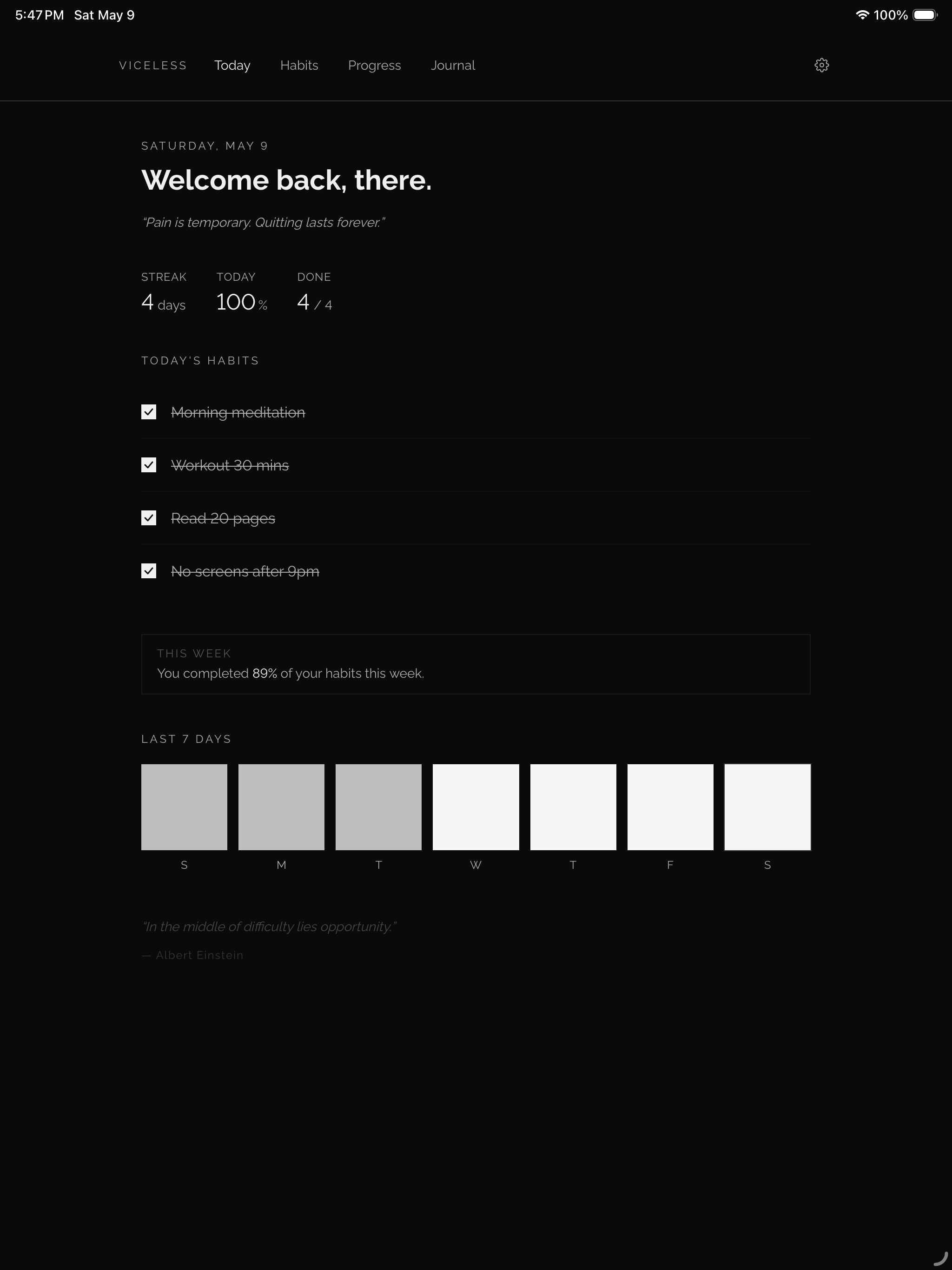 Viceless - Discipline Tracker screenshot 8