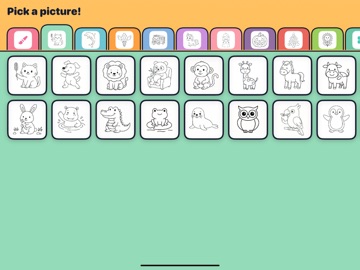 ColorKiddo: Kids Coloring Book iPad screenshot