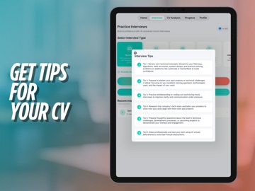 Evalio - AI Interview & CV iPad screenshot