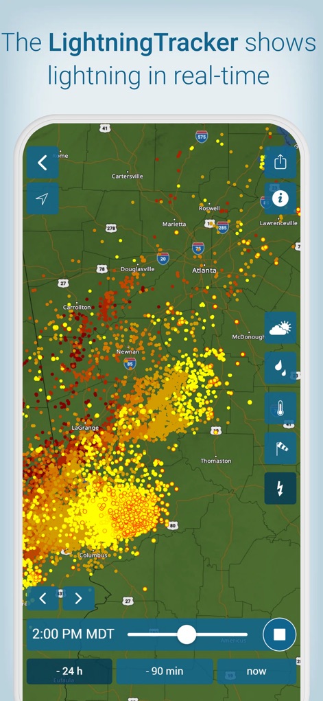 Weather & Radar - Real-time Lightning Tracker