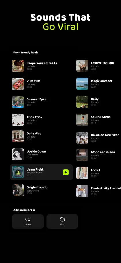 Screenshot 5 von 6 zu Unreels: AI Reels Video Editor