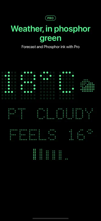 Punctum – Dot-Matrix Clock screenshot 2