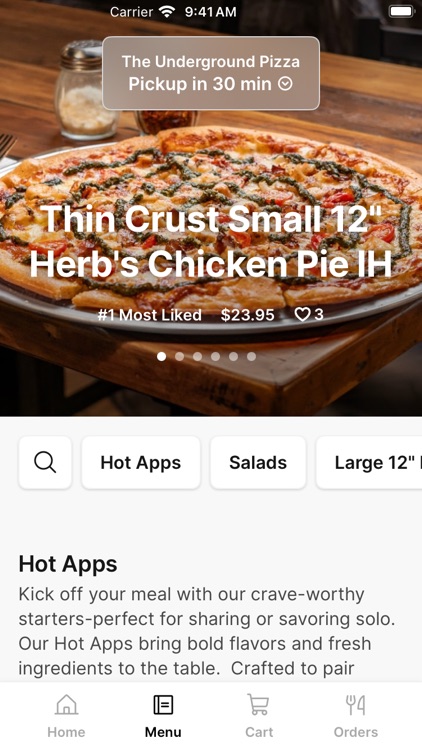 Underground Pizza To Go