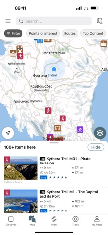 Kythera Trails iPhone screenshot