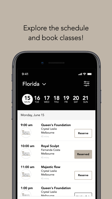 Queen Pilates iPhone screenshot 3 - Health & Fitness app