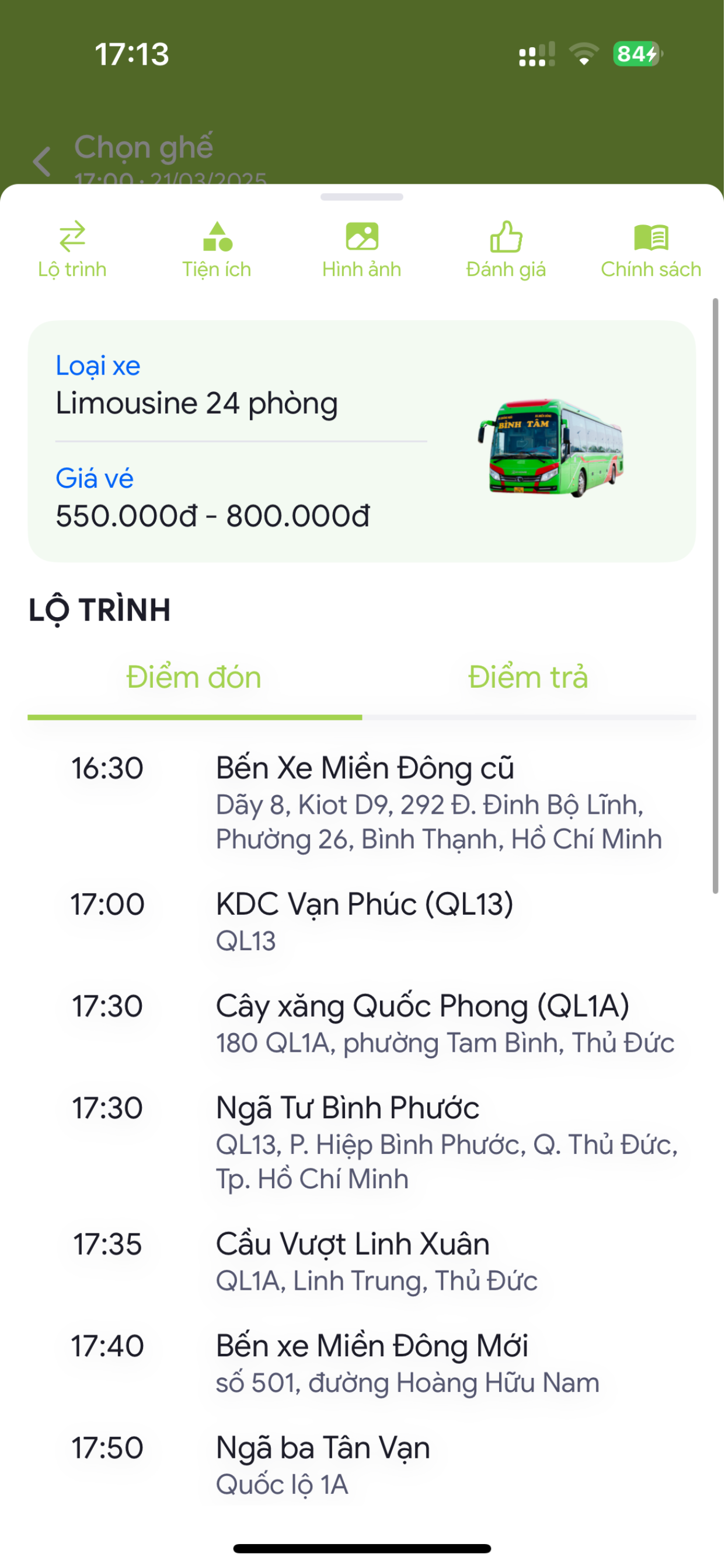 Nhà xe Bình Tâm screenshot 6