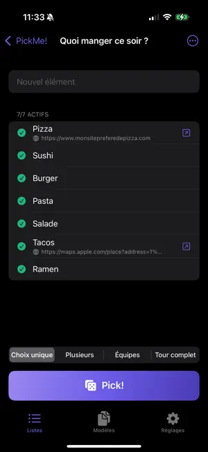 Pick Me ! screenshot 2