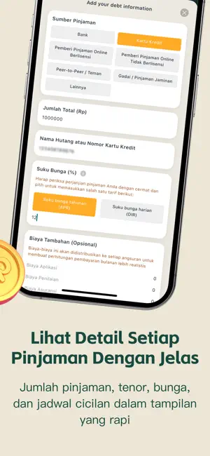 UrusCredit – Kelola Utang iPhone screenshot 2
