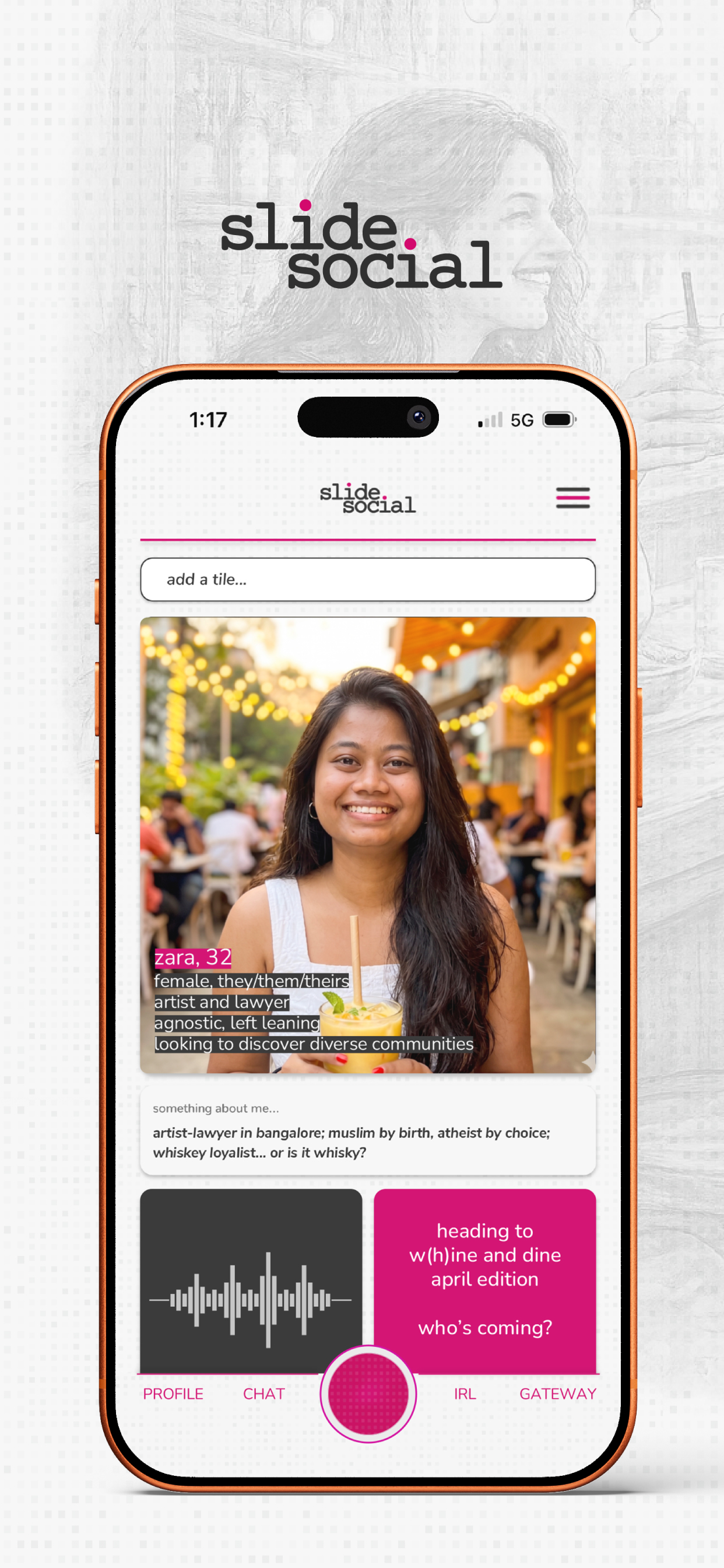 SlideSocial: Meet your city