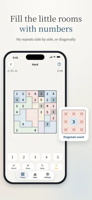 Suguru: Number Logic Puzzle screenshot 1