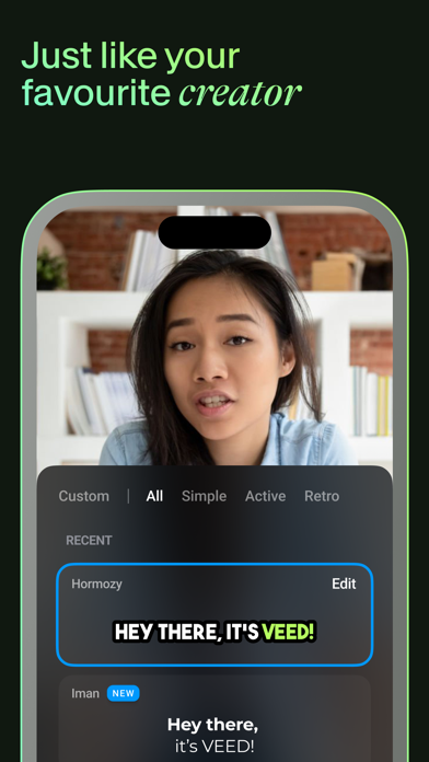 VEED - Captions for videos Screenshot